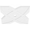 Ekena Millwork Titus Architectural Grade PVC Ceiling Medallion, 34"OD x 3"ID x 11 3/4"C x 1"P, One-Piece CMP34TS-03000 - alternate 3